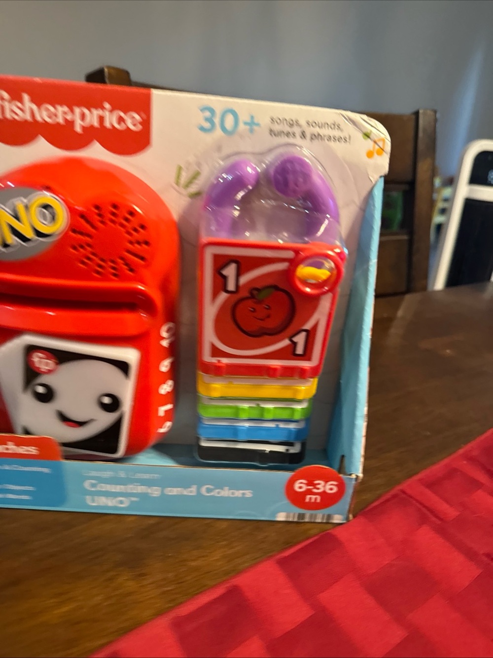 Fisher-Price Red and Purple Baby UNO® Learning Toy